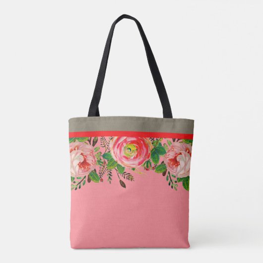 Abend Rose Erröten Tasche (Rückseite)