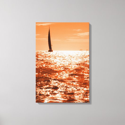 ABEND SAIL 16x24 Leinwanddruck (Vorderseite)