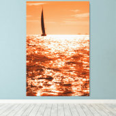 ABEND SAIL 32x48 Leinwanddruck (Insitu (Holzboden))