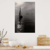 Abend Sail Poster (Küche)