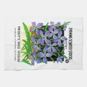 Abend-Scented Stocks Seed Packet Label Geschirrtuch (Horizontal)