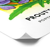 Abend-Scented Stocks Seed Packet Label Poster (Ecke)