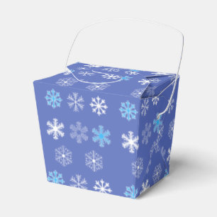 Abend-Schneeflocken-Gunst-Box Geschenkschachtel