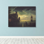 Abend Seascape Leinwanddruck (Insitu (Holzboden))