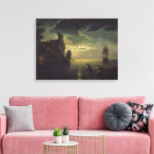 Abend Seascape Leinwanddruck (Insitu (Wohnzimmer))