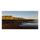 Abend Serenity am Karekare Beach, Shore Foto Poster (Vorderseite)