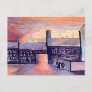 Abend Shadows Postkarte