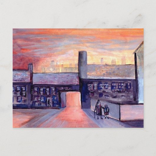 Abend Shadows Postkarte (Vorderseite)