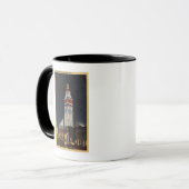 Abend Sicht auf das Gebäude der Fähre Tasse (Vorderseite Links)