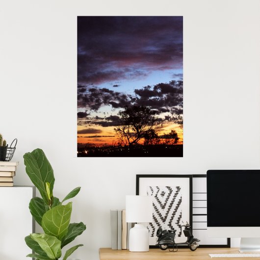 Abend Skies Poster (Heimbüro)