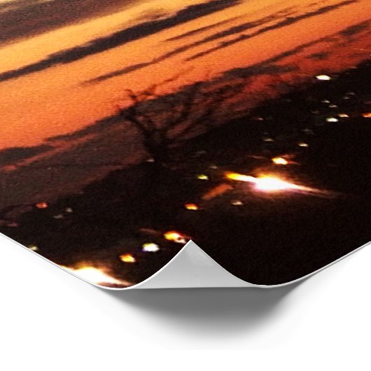 Abend Skies Poster (Ecke)