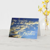 Abend Sky/Beileid-Loss des Vaters Karte (Gelbe Blume)