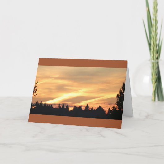 Abend Sky, Bremerton, Washington Karte (Vorderseite)