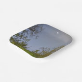 Abend Sky Crescent Moon Foto Pappteller (Gewinkelt)