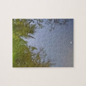 Abend Sky Crescent Moon Foto Puzzle (Horizontal)