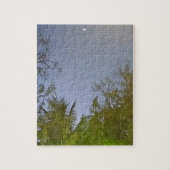 Abend Sky Crescent Moon Foto Puzzle (Vertikal)