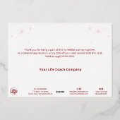 Abend Sky Foil Accelerator Weihnachtskarte Folieneinladung (Rückseite)