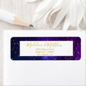 Abend Sky Gold Stars Wedding Monogram (Insitu)