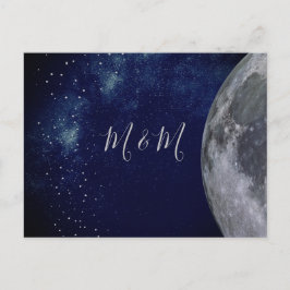 Abend Sky Moon Stars Hochzeit Einladung Postkarte