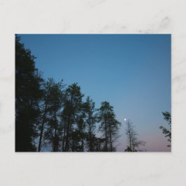 Abend Sky Over Elk Lake, Michigan Postkarte