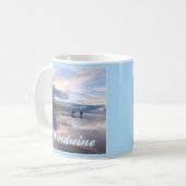 Abend Sky Wenduine Beach, Belgien Kaffeetasse (Vorderseite Links)