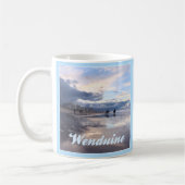 Abend Sky Wenduine Beach, Belgien Kaffeetasse (Links)