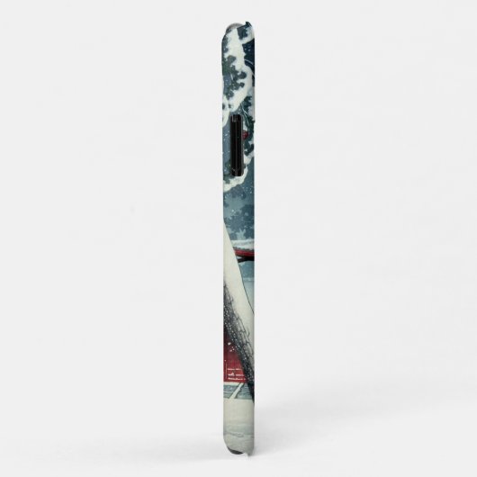 Abend Snow bei Edo River Hasui Kawase Case-Mate iPhone Hülle (Hinten/Rechts)