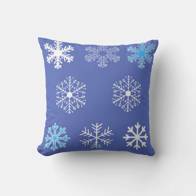 Abend Snowflakes Kissen (Vorderseite)