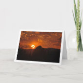 Abend Sonnenuntergang Landschaft Karte (Vorderseite)