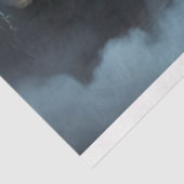 Abend Spaziergang Portrait & Swan Dark Floral Fant Seidenpapier (Ausschnitt)