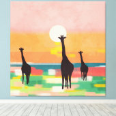 Abend Spazio -1 Leinwanddruck (Insitu (Holzboden))