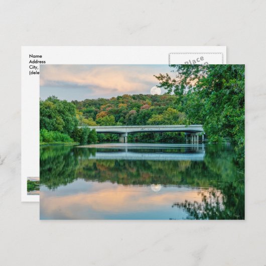 Abend Springfield - Lago Maggiore Postkarte (Vorne/Hinten)