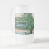 Abend Springfield Ruhe Mattiertes Glas Mattglas Bierglas (Vorderseite Links)