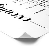 Abend Star Gedicht von Edgar Allan Poster (Ecke)