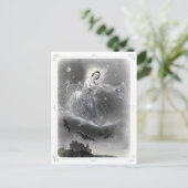 Abend Star Postkarte (Stehend Vorderseite)