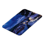 Abend Straße in Prag Magnet (Linke Seite)