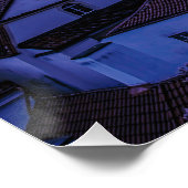 Abend Straße in Prag Poster (Ecke)