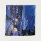 Abend Straße in Prag Wandteppich (Vorderseite (Horizontal))