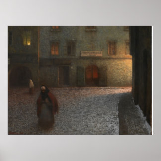 Abend Street (1906) Jakub Schikaneder Poster
