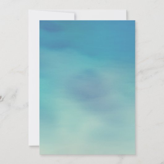 Abend String Lights Palm Tree Einladung Hochzeit (Rückseite)