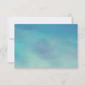 Abend String Lights Palm Tree UAWG türkis RSVP Karte (Rückseite)