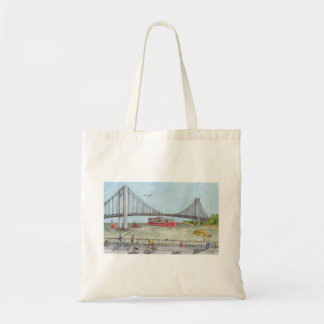 Abend Stroll durch die Verrazano Brücke Tragetasche