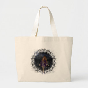 Abend Stroll Gothic Fantasy Redhead Girl Jumbo Stoffbeutel