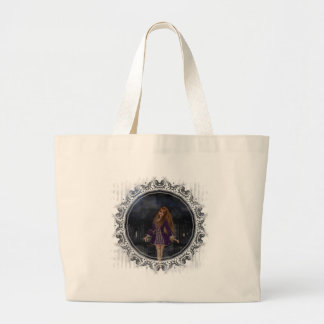 Abend Stroll Gothic Fantasy Redhead Girl Jumbo Stoffbeutel