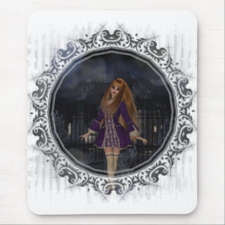 Abend Stroll GothicFantasy Redhead Girl Mousepad