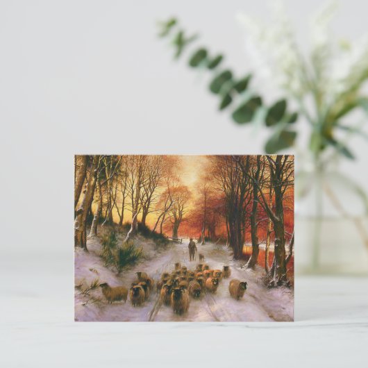 Abend Stunden Postkarte (Stehend Vorderseite)