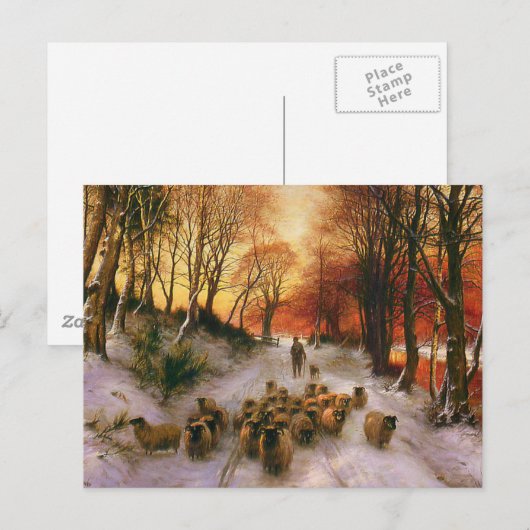 Abend Stunden Postkarte (Vorne/Hinten)