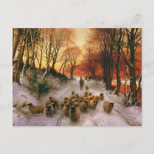 Abend Stunden Postkarte (Vorderseite)