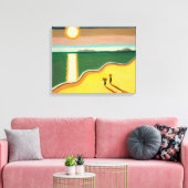 Abend Sun 2010 Leinwanddruck (Insitu (Wohnzimmer))