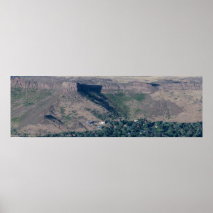 Abend Sun on Castle Rock, Golden Colorado Poster